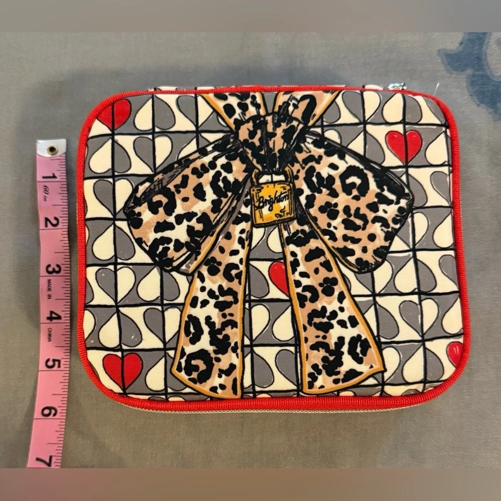 Brighton Wild Love Cosmetic Bag - Red, Black, Tan - Picture 5 of 7